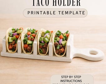 Modèle de poterie porte-tacos – Modèle de construction de dalle pdf téléchargement immédiat