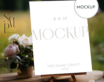Rustic 8x10 Poster Mockup: Boho Farmhouse Style (Digital Download)