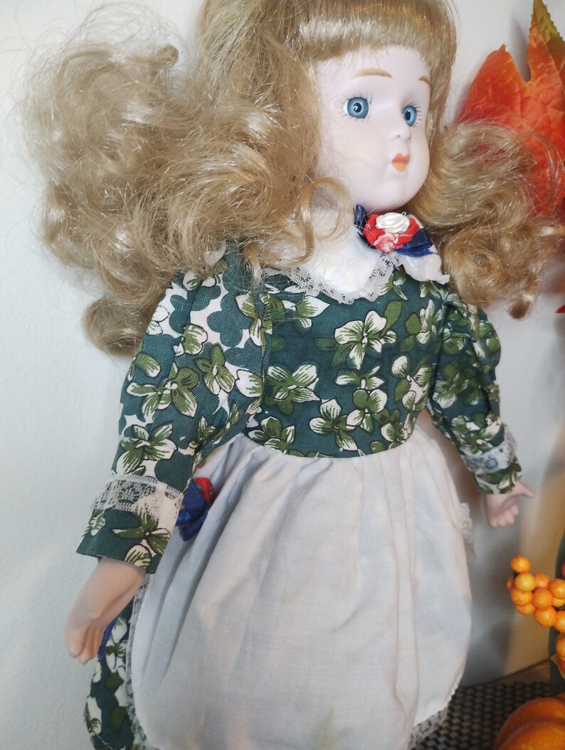 Beautiful Vintage Doll, Porcelain Doll, Doll Gift, Collection,porcelain