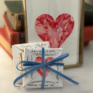 Porte-monnaie victorien puzzle et lettre d'amour