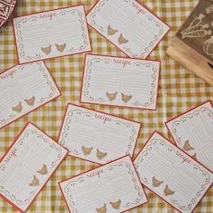 Chicken Recipe Card Printable: Kitchen Art (PDF)