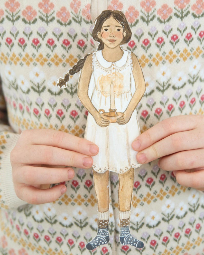 Printable Paper Doll Collection: Hand-painted Children's Craft - Etsy