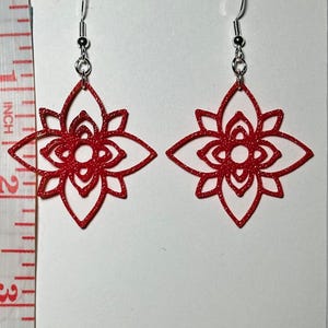Dangle Earrings Flower#1