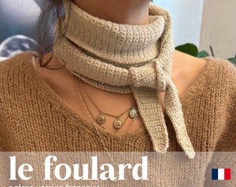 French crochet scarf pattern PDF