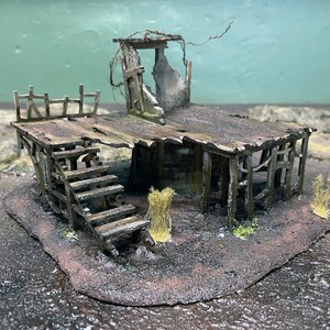Miniature Wargame Terrain Ruined Windmill