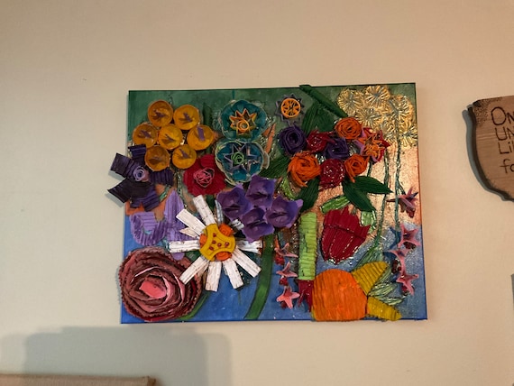 Whimsical Recycled Flowers