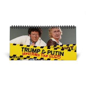 Trump en Poetin-bureaukalender 2025 | World Police Tour (levering in het VK)