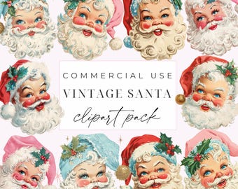 ヴィンテージサンタのバブルガムPNG、レトロなクリスマスサンタの頭の