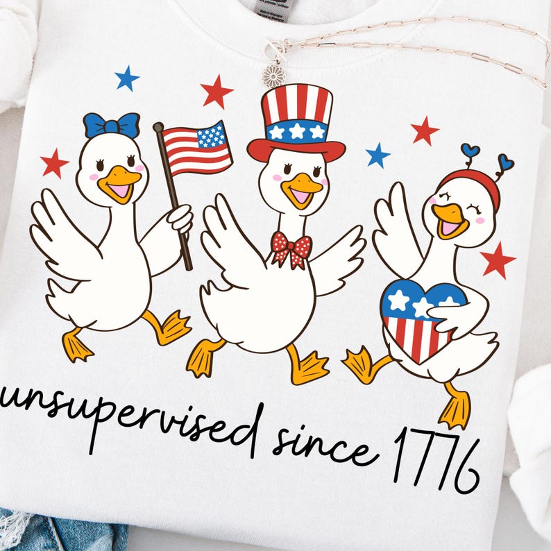 Adretter 4. Juli Gane PNG Lustige Vaterländische Gans png Design Dumme Gans T-Shirt png Kokette USA png Datei Amerikanischer Jahrestag png Bild 1