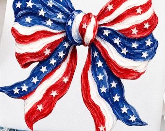 Vaterländische Schleife PNG Design USA Bogen Shirt PNG Adrette 4. Juli Bogen Grafik Amerika Bogen T-Shirt kokett Girly usa png Digital Download