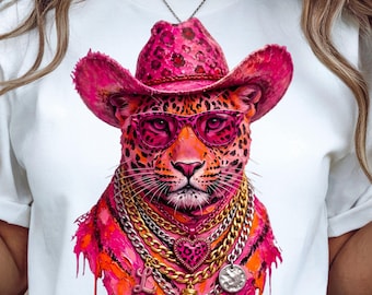 Glam Leopard PNG Design Bling Leopard PNG Brushstroke Leopard T Shirt PNG Boujee png Preppy Pink Leopard Graphic Preppy Leopard Print Animal