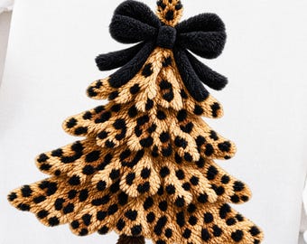 Christmas Tree PNG Preppy Christmas Tree Design Latch Hook Faux Yarn Christmas PNG Trendy Crochet Christmas Shirt Cute Holiday Sublimation