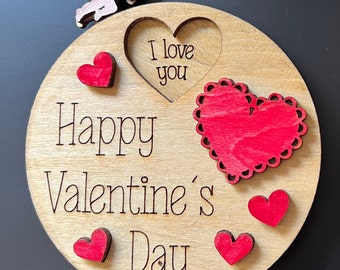 Valentine Sentiment Spinner Fridge Magnet Large