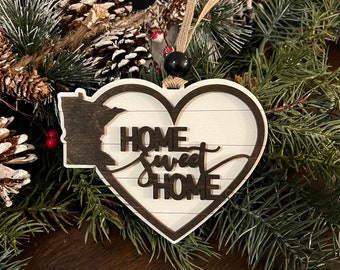 Home Sweet Home State ornament