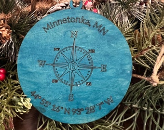 Minnetonka Coordinates Ornament