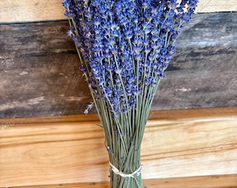 Manojos de lavanda seca
