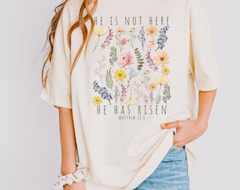 Vintage Floral Christian Shirt, Christian gifts, Jesus Apparel, Christian Shirts, Boho Christian TShirt, Bible Verse Shirt, Trendy Religious