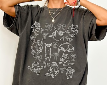Comfort Colors® Raccoon Shirt, Graphic Raccoon Shirt, Raccoon Shirt, Funny Raccoon Tee, Sarcastic Shirt, Oversized Tee-Shirt, Raccoon Gifted