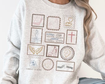 Christian Sweatshirt, Christian Shirt, Christian Apparel, Religious Shirt, Christian Aesthetic, Trendy Faith Apparel Gift, Christian Merch