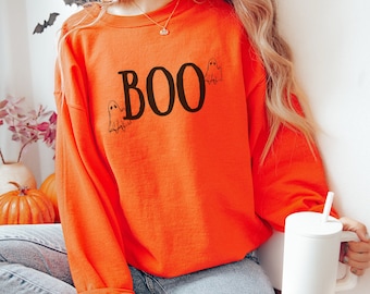 Ghost Sweatshirt, Boo Sweatshirt, Spooky Season Sweatshirt, Spooky Halloween, Cute Halloween Sweatshirt, Cute Fall Sweatshirt, Spooky Gift