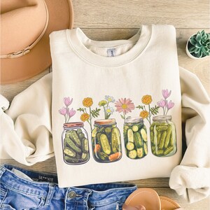 Vintage Canned Pickles Shirt, Pickle T-shirt, Pickle Jar Shirt,Pickle Lover Shirt, Canning Season Shirt, Gift for Gardener, Homemade Pickles