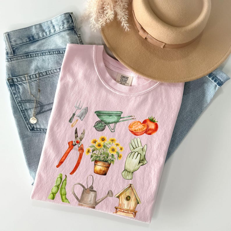 Camiseta de jardinería Comfort Colors®, camiseta para amantes de las plantas, camiseta para mamás de plantas, camiseta de jardinería, camiseta de jardinero, camiseta de frutas, camiseta para amantes de la jardinería del Día de la Madre imagen 5