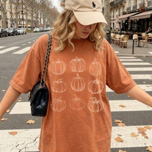Comfort Colors® Pumpkin Shirt, Fall Shirt, Autumn Shirt, Cozy Season Shirt, Thanksgiving Shirt, Spooky Season Shirt, Pumpkin Patch Shirt