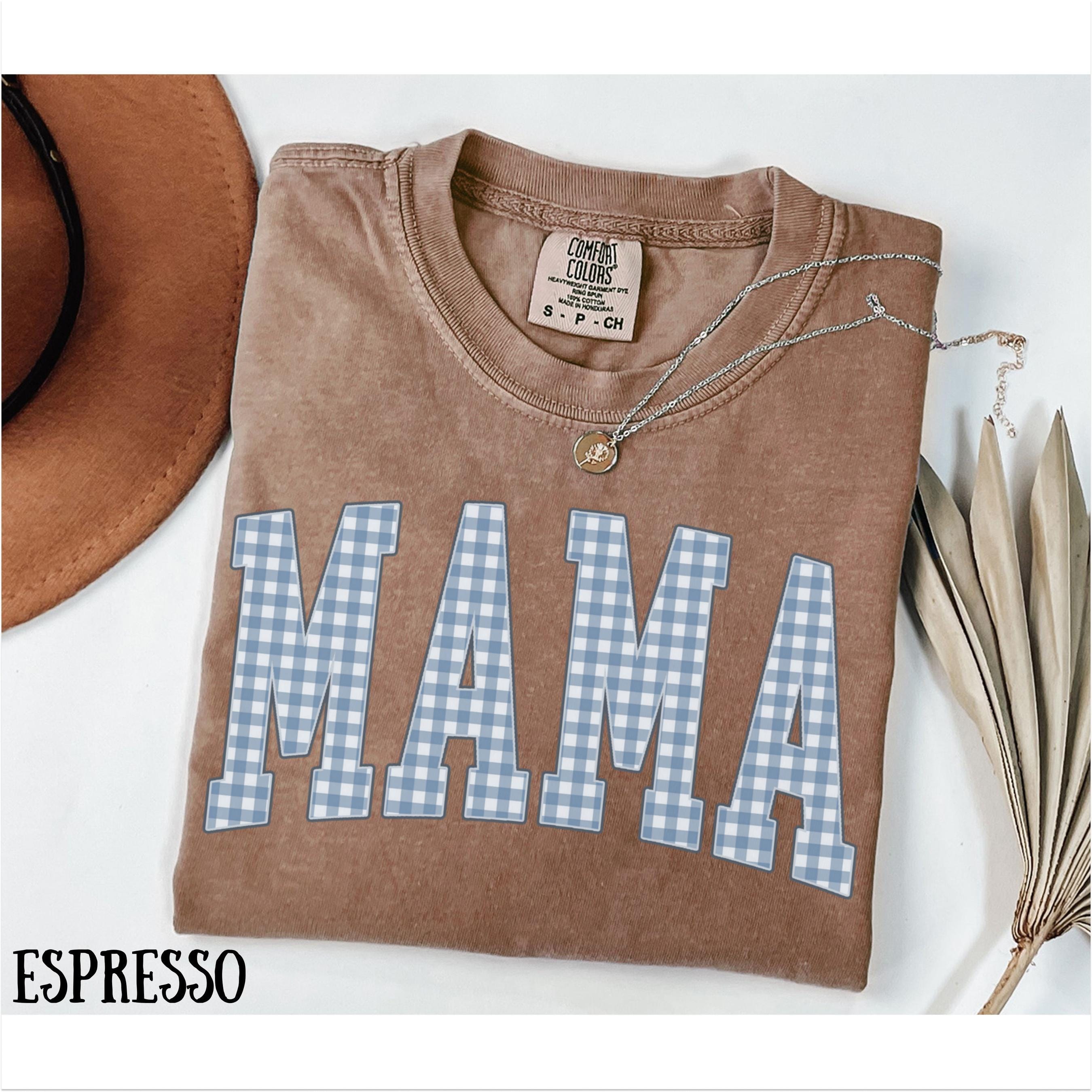 Mama Color:blue Comfort Colors® Mama Shirt, Mothers Day Gift, Cute Mom Shirt, Mama Tee ...