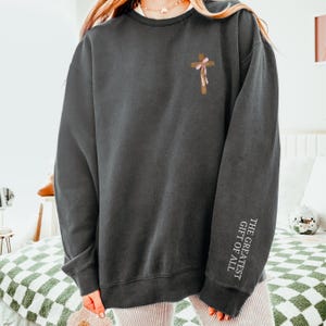 Comfort Colors® Christian Sweatshirt, Jesus Shirt, Religious Sweatshirt, Faith Shirt, Christian Apparel, Bible Verse Shirt, Christian Gift
