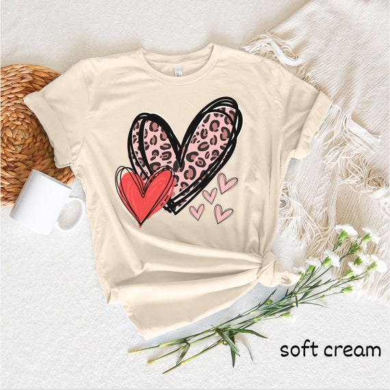 Valentines Day shirt, Leopard heart, Leopard heart shirt, heart shirt, Doodle Heart Shirt, Cute Heart Shirt, Womens Heart Shirt, Love Tee