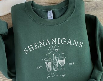 St. Patricks Day Sweatshirt for Women, Cute Lucky Sweatshirt, Irish Sweatshirt, Lucky Crewneck, St Pattys, Happy Shamrock Shirt, Irish Shirt