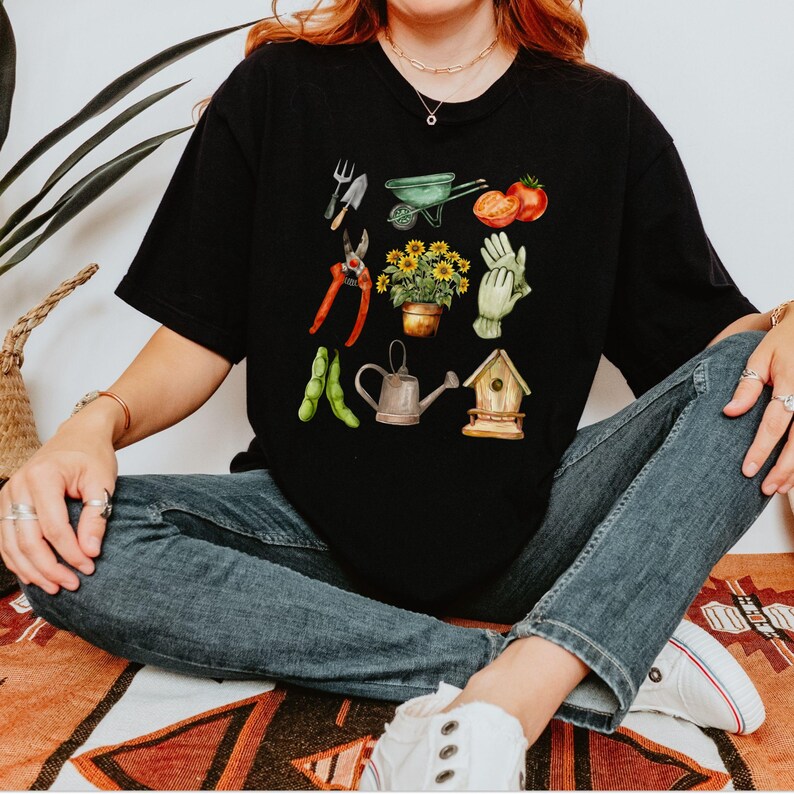 Camiseta de jardinería Comfort Colors®, camiseta para amantes de las plantas, camiseta para mamás de plantas, camiseta de jardinería, camiseta de jardinero, camiseta de frutas, camiseta para amantes de la jardinería del Día de la Madre imagen 7