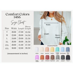 Comfort Colors® Teach Sweatshirt, Floral Teacher Shirt, Back To School Shirt, Elementary Teacher, Teacher Appreciation Gift, Teacher Gift image 10