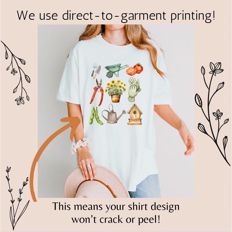 Camiseta de jardinería Comfort Colors®, camiseta para amantes de las plantas, camiseta para mamás de plantas, camiseta de jardinería, camiseta de jardinero, camiseta de frutas, camiseta para amantes de la jardinería del Día de la Madre imagen 4
