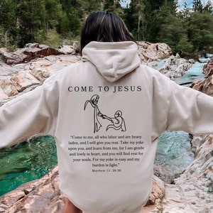 Christian Hoodie, Bible Verse Hoodie, Jesus Hoodie,  Christian Apparel, Faith Shirt, Religious Sweatshirt, Jesus Shirt, Christian Gift