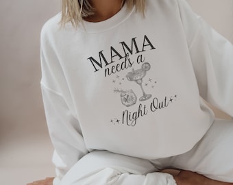 Sudadera divertida para mamá, cuello redondo moderno, camiseta "Vida de mamá", regalo para el Día de la Madre, camiseta de maternidad, camiseta para mamá, camiseta para mamá, regalo para baby shower, regalo para mamá