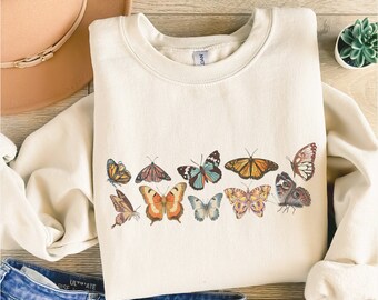 Butterfly Shirt, Vintage Butterfly, Butterfly T-Shirt, Butterfly Graphic Shirt, Botanical Tee, Butterfly Gift, Gardening Shirt, Garden Gift