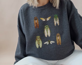 Cicada Shirt, Cottagecore Shirt, Gardening Shirt, Bugs Shirt, Vintage Shirt, Insect Shirt, Nature Lover Shirt, Entomology, Insect Lover Gift
