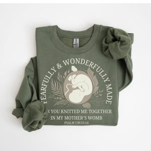 Pro-Life Sweatshirt, Pro-Life Hoodie, Pro Life Shirt, Bible Verse Hoodie, Christian Sweatshirt, Religious Sweatshirt, Gift for Christians