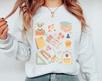 Teacher Sweatshirt, Retro Teacher Sweatshirt, Teach Sweatshirt, Teaching Sweatshirt, Back to School, Teacher Appreciation, Cute Teacher Gift