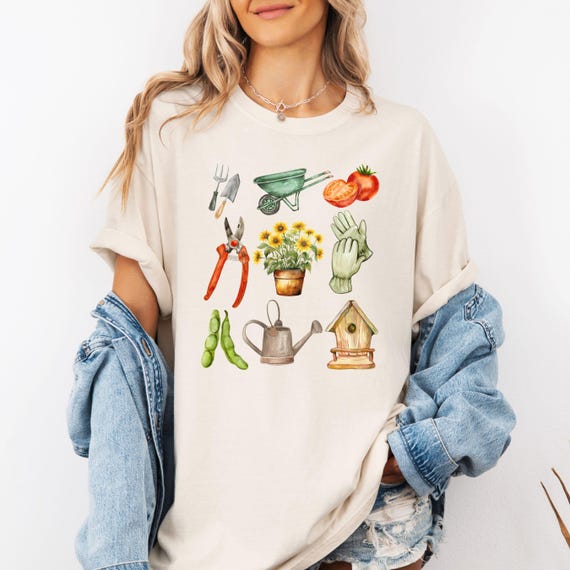 Comfort Colors® Gardening Shirt, Plant Lover Shirt, Plant Mom Tee, Gardening Tee, Gardener TShirt, Fruit Shirt, Mother's Day Gardening Lover