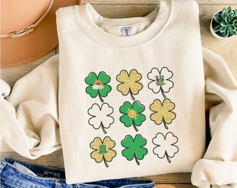 Cute Lucky Sweatshirt, St. Patricks Day Sweatshirt for Women, Irish Sweatshirt, Lucky Crewneck, St Pattys, Happy Shamrock Shirt, Irish Shirt