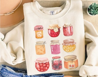 Cottagecore Shirt, Canning Season Shirt, Vintage Farming Nature, Fruit Shirt, Foodie Shirt, Plant Lover Gift, Gardening Sweatshirt,Homestead