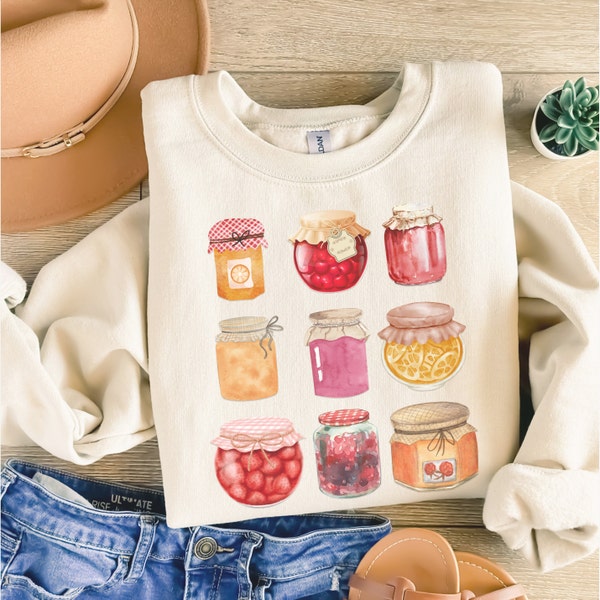 Cottagecore Shirt, Canning Season Shirt, Vintage Farming Nature, Fruit Shirt, Foodie Shirt, Plant Lover Gift, Gardening Sweatshirt,Homestead