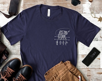 Fishing Shirt, Papa Shirt, Father's Day Shirt, Fishing Shirt for Papa, Fishing Shirt, Gift for Father's Day, Hunting Lover Gift, USA Fishing