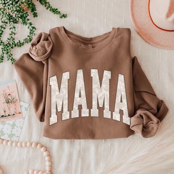 Comfort Colors® Mama Sweatshirt, Mama Sweater, Mama Floral Sweatshirt, Floral Mama, New Mama Gift, Mother's Day Gift, Pregnancy Announcement