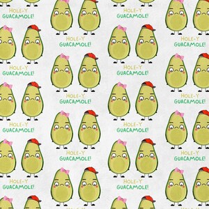 Hole-y Guacamole Kids Velveteen Minky Blanket