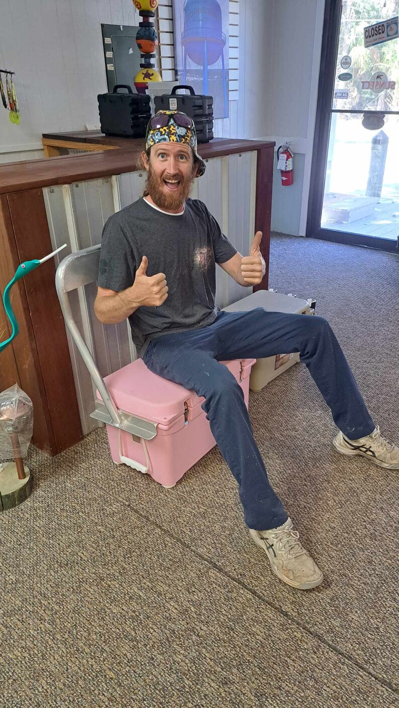 Cooler Backrest Custom Built All Aluminum, Can Build for Yeti Rtic