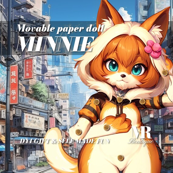 Furry Adopt Movable Doll: Customizable DIY Paper Toy (digital