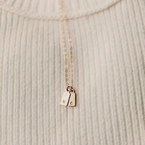 Nadin Art Design 18K Gold Plated Personalized Monogram Name Necklace – Handmade